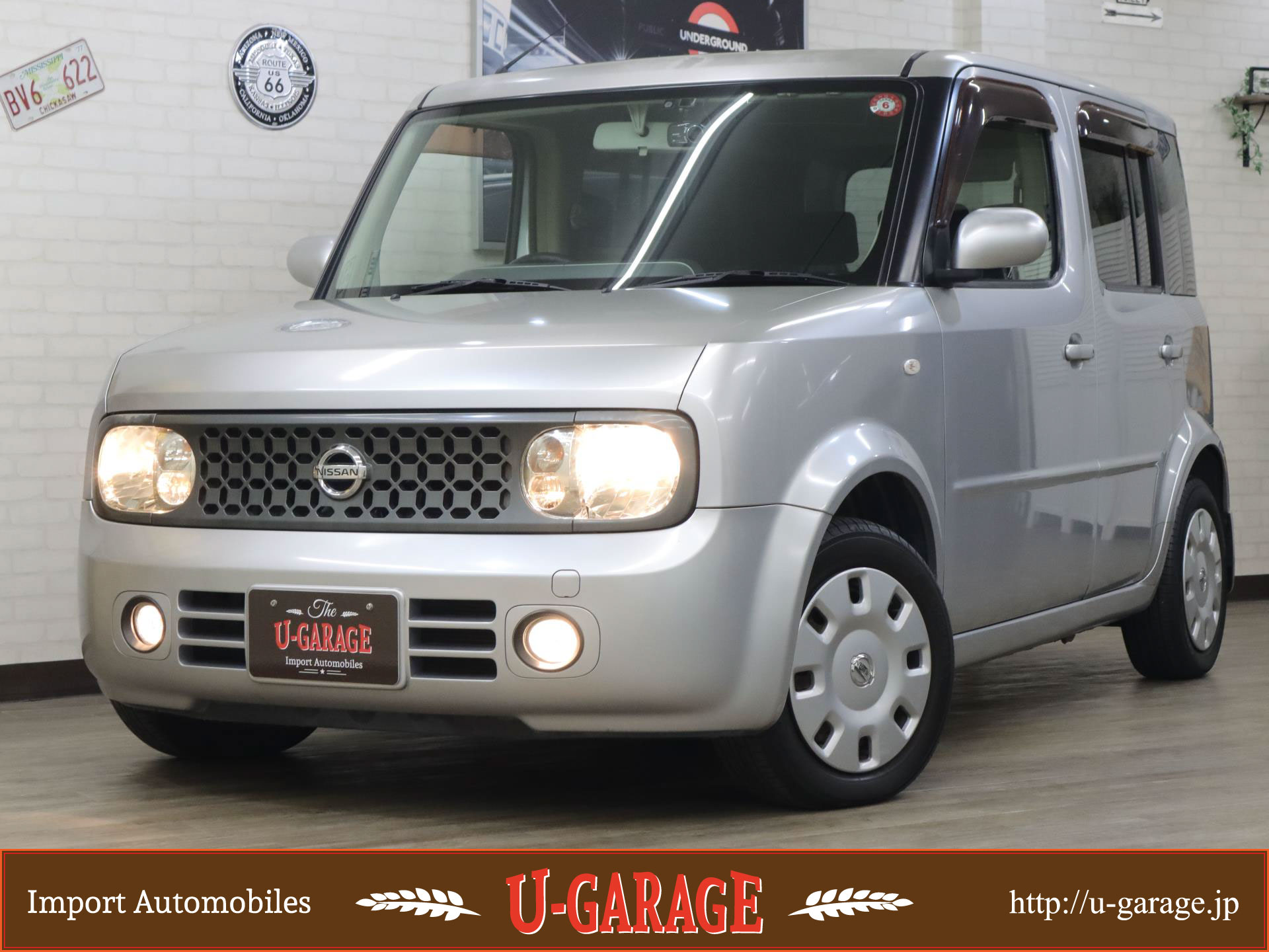 Nissan Cube 14S, Navi, Dashcam, Column Shift, Front Bench Seat, 42,700miles, Silver, 2008y