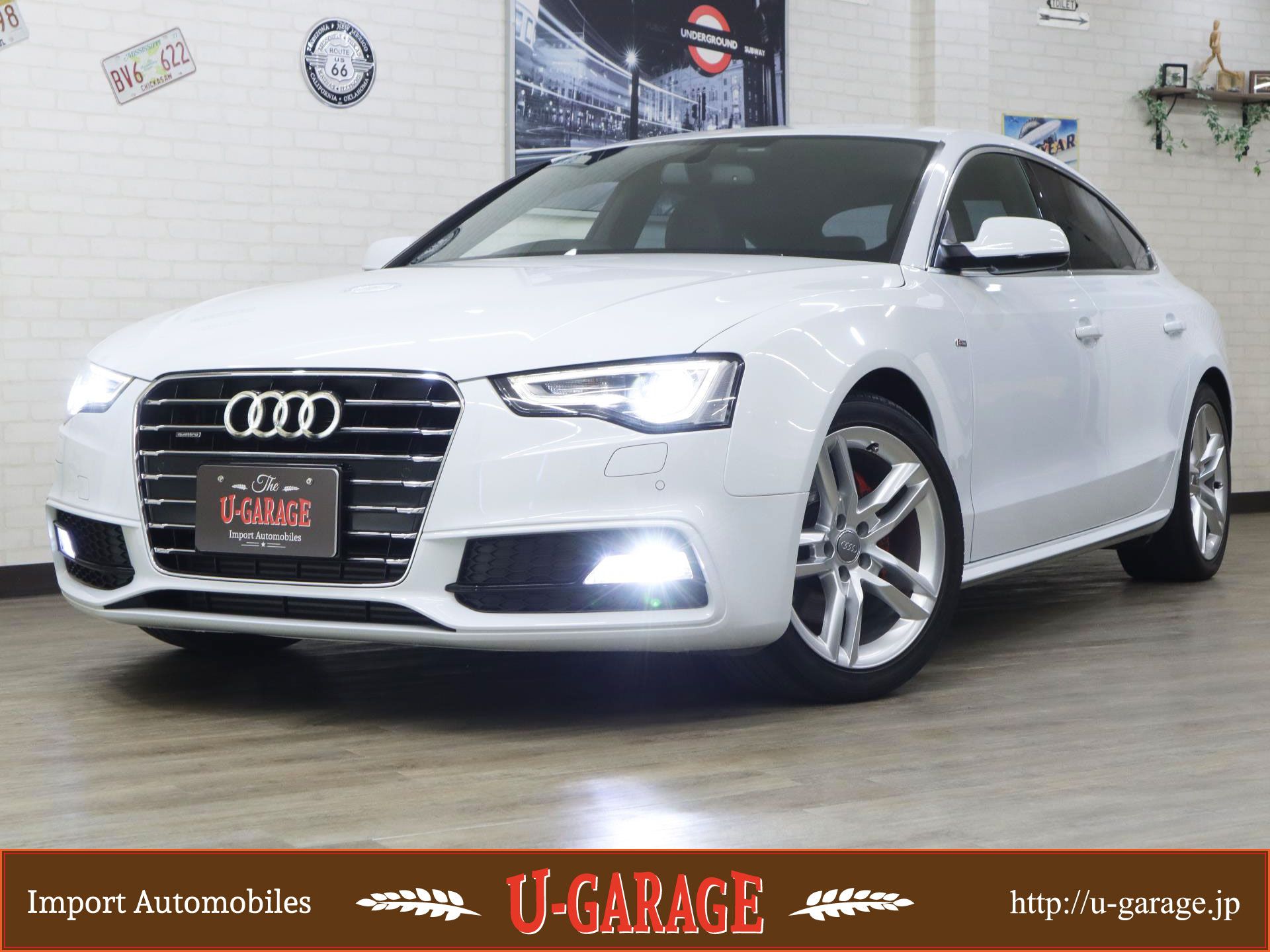 Audi A5 Sport Back 2.0TFSI-Q S-line , Leather seat, Seat heater, Navi, Rear view camera, 29,000miles, Pearl white, 2016y