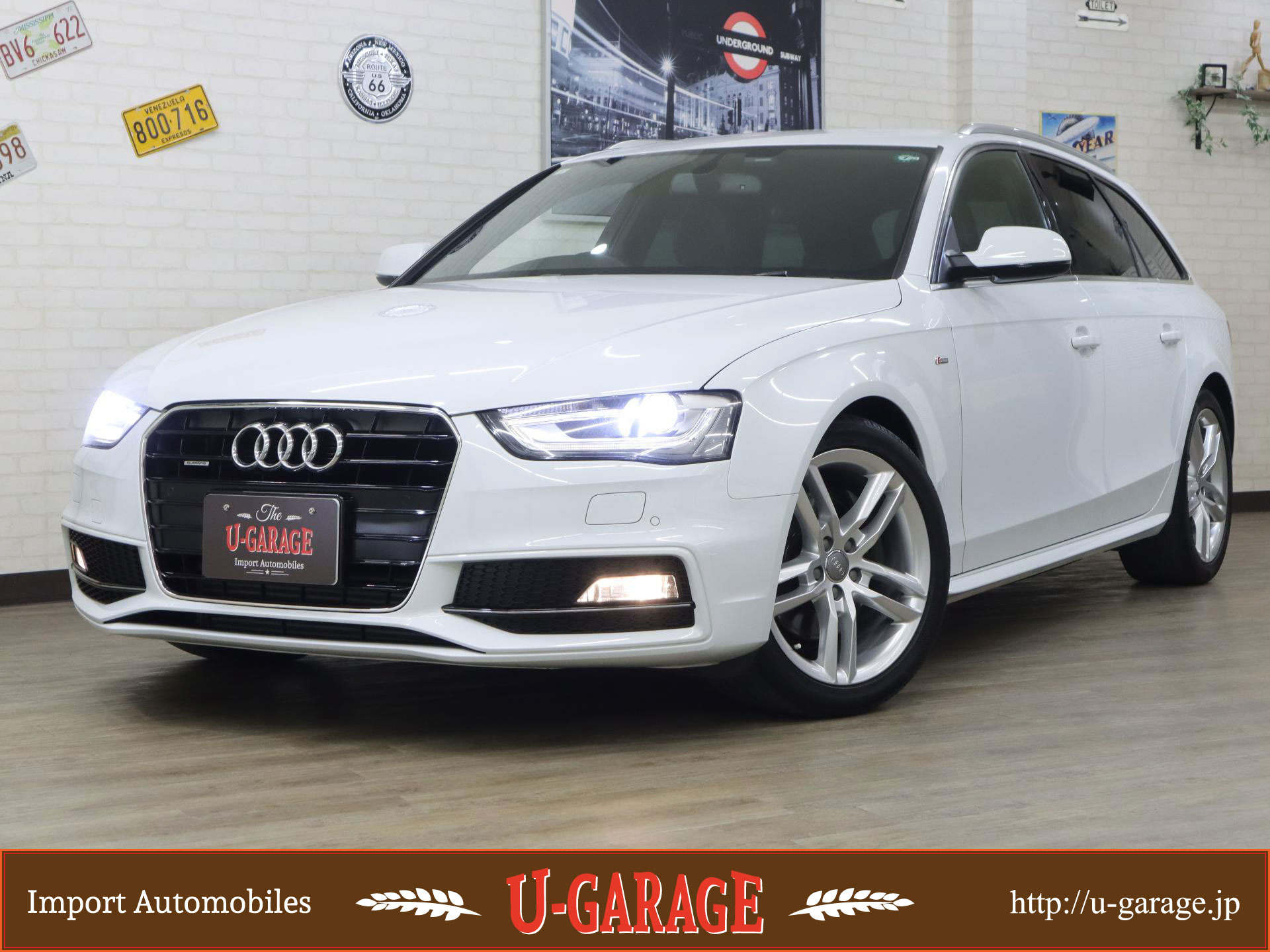Audi A4 Avant 2.0TFSI-Quattoro S-line , Half leather seat, Navi, Rear view camera, PDC, 40,600miles, Pearl white, 2013y