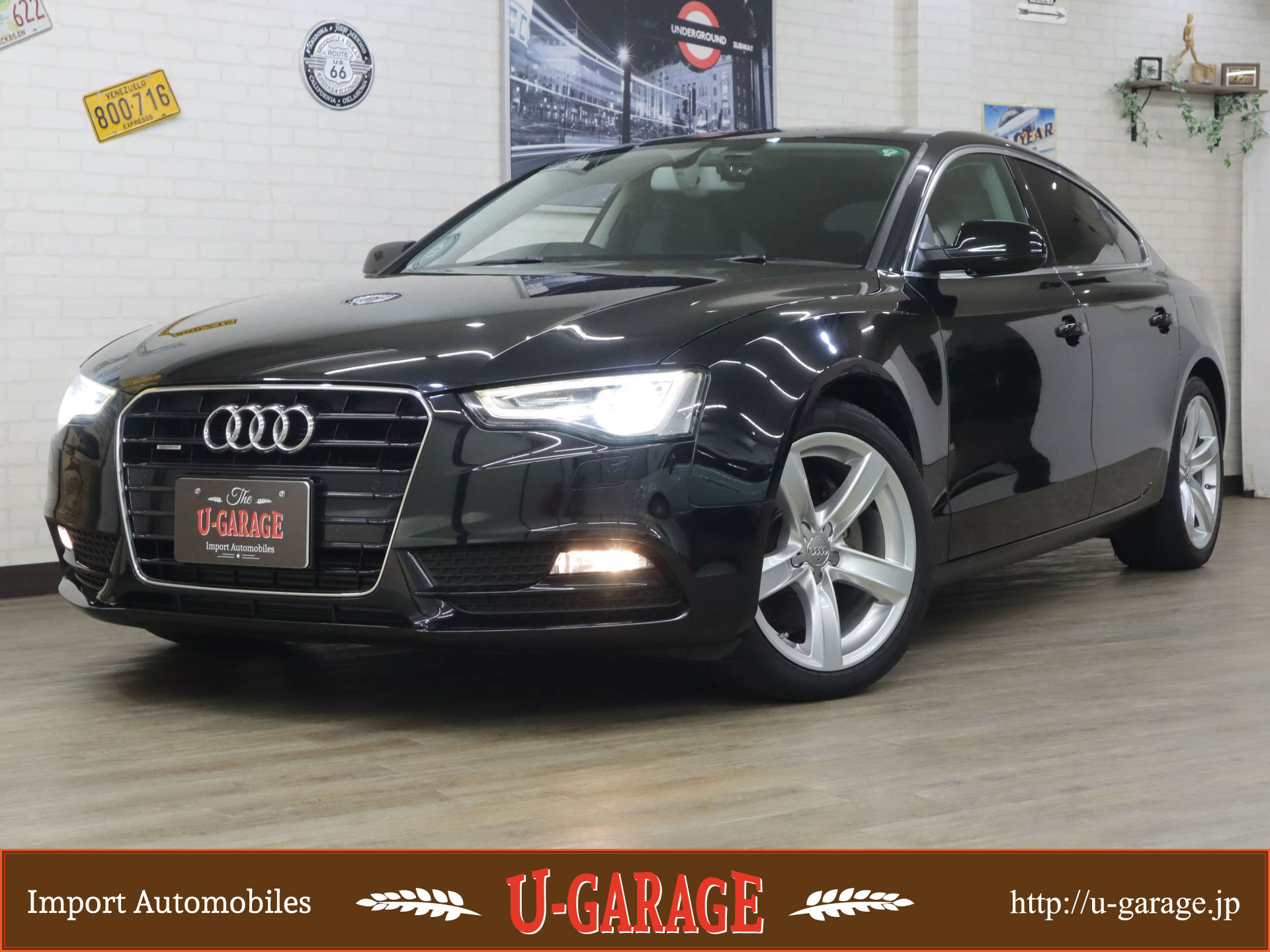 Audi A5 Sport Back 2.0TFSI-Q , Leather seat, Seat heater, Navi, Rear view camera, 34,100miles, Black, 2015y