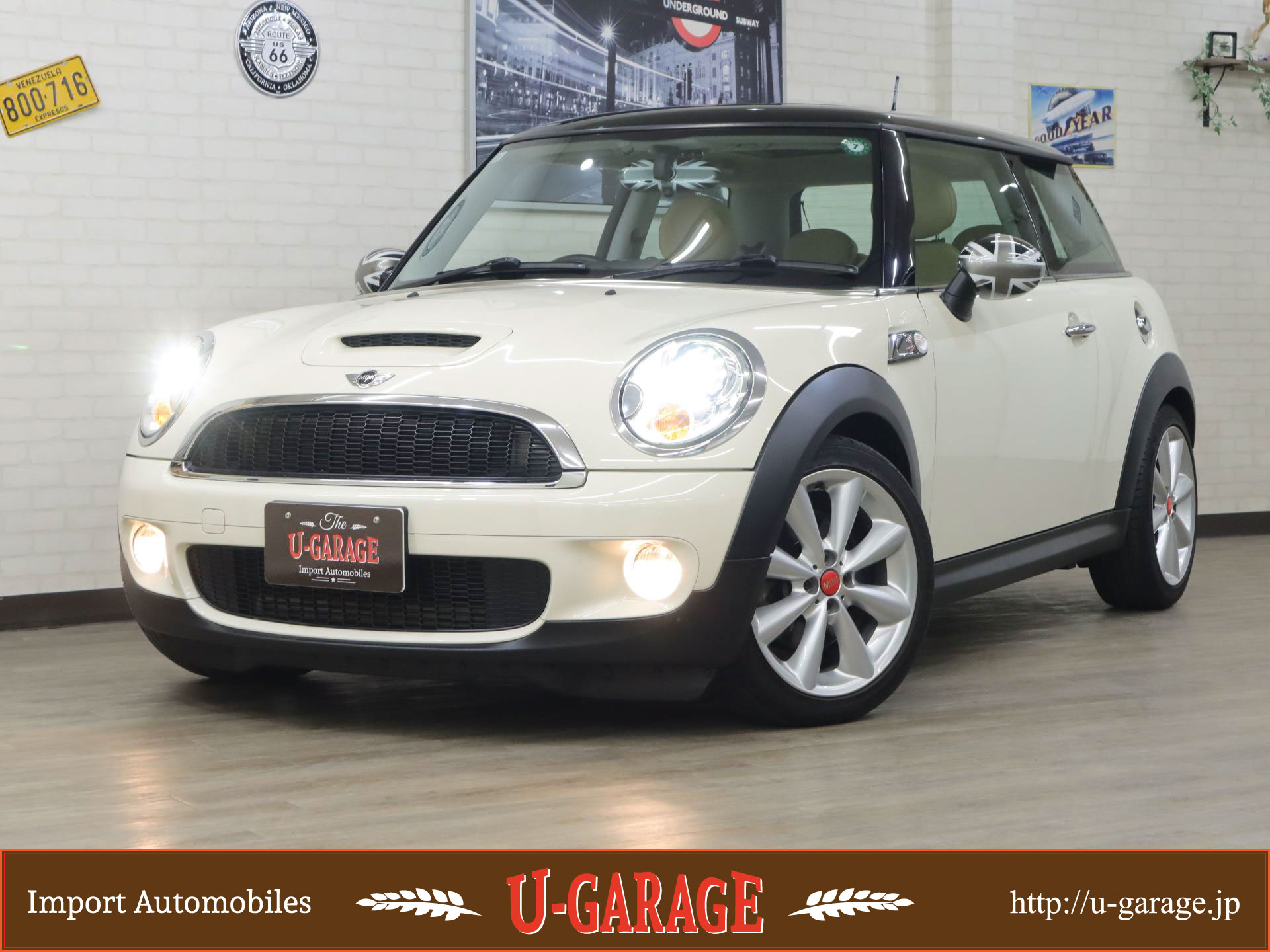 BMW MINI Cooper S, R56, 1.6L Turbo, Leather seat, Sun roof, 175ps(128kW), 17inch AW, 32,700miles, White, 2009y