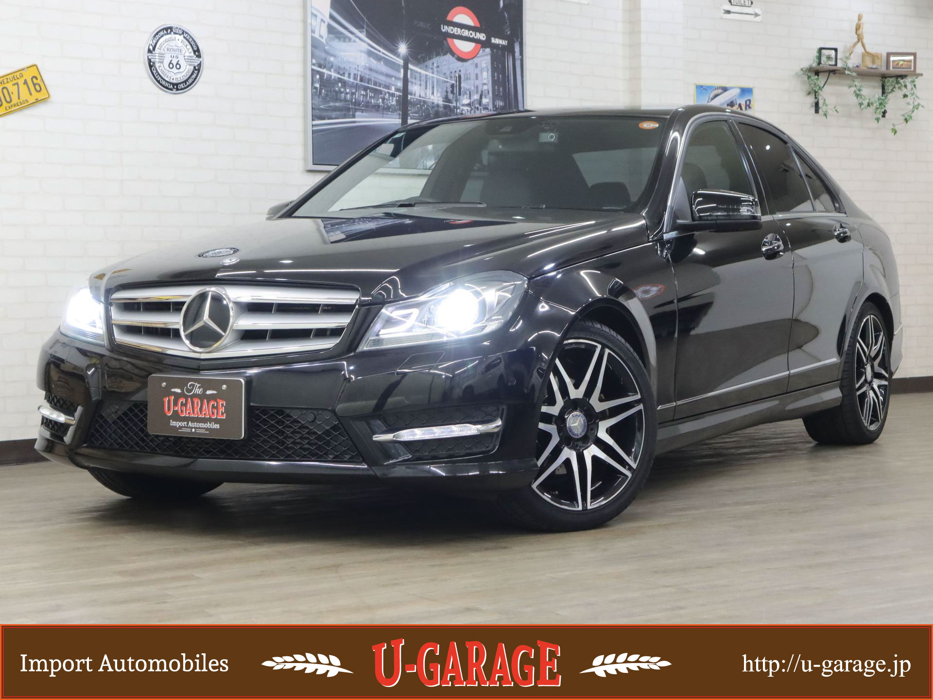 MB C200 AVG. AMG-Sport PKG Plus, Radar Safety, ACC, Keyless Go, Half leather, AMG18inch AW, 29,800miles, Black, 2013y