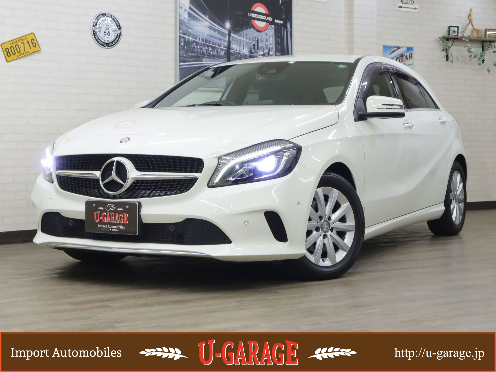 MB A180, Half leather seat, Autonomous Emergency Braking, Keyless Go, Rear view camera, 34,100miles, White, Late 2015y
