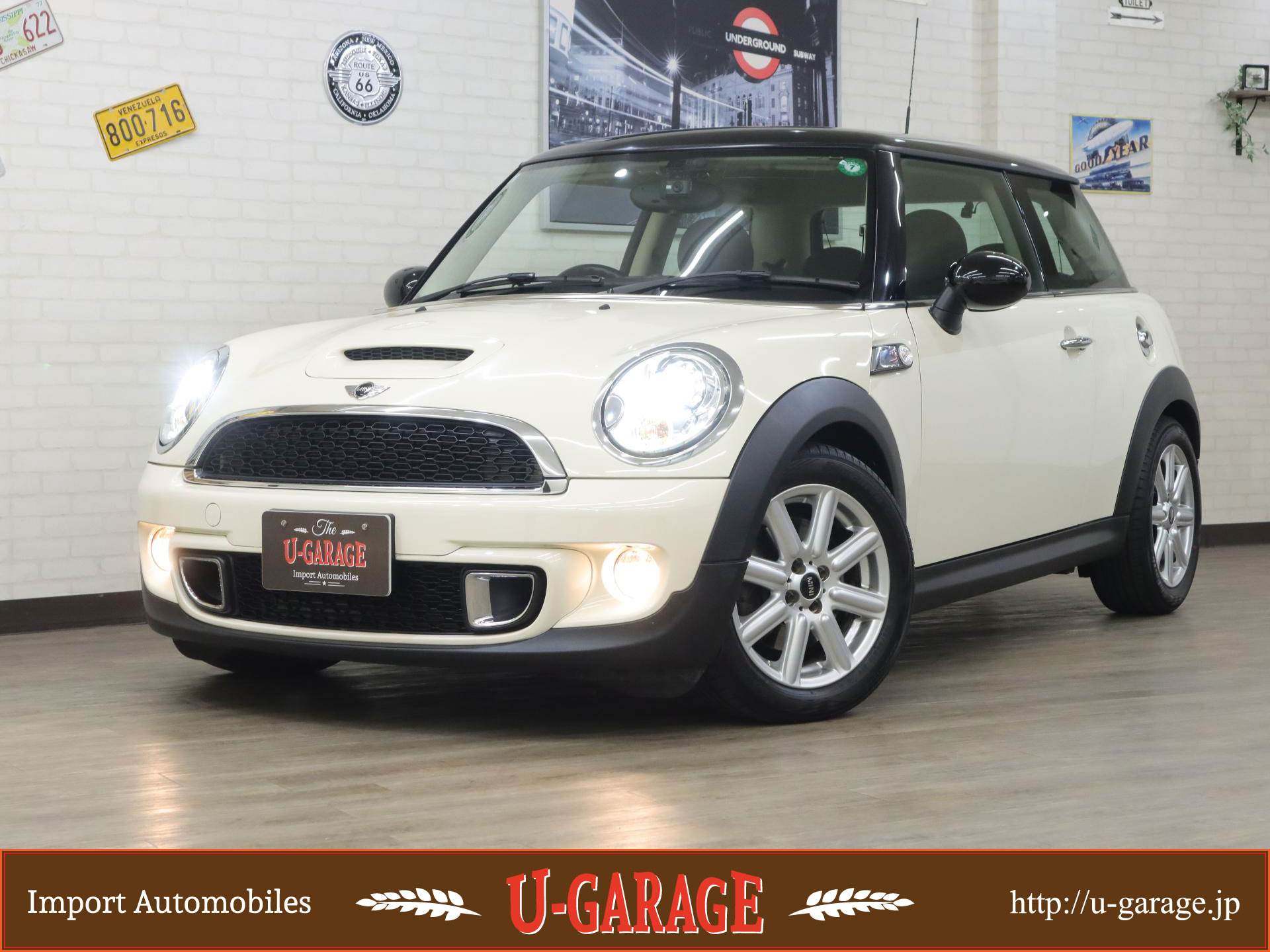 BMW MINI Cooper S, R56 LCI, 1.6L Turbo, Paddle shifters, 6 Speed AT, 184ps(135kW), 17inch AW, 22,000miles, White/Black, 2013y