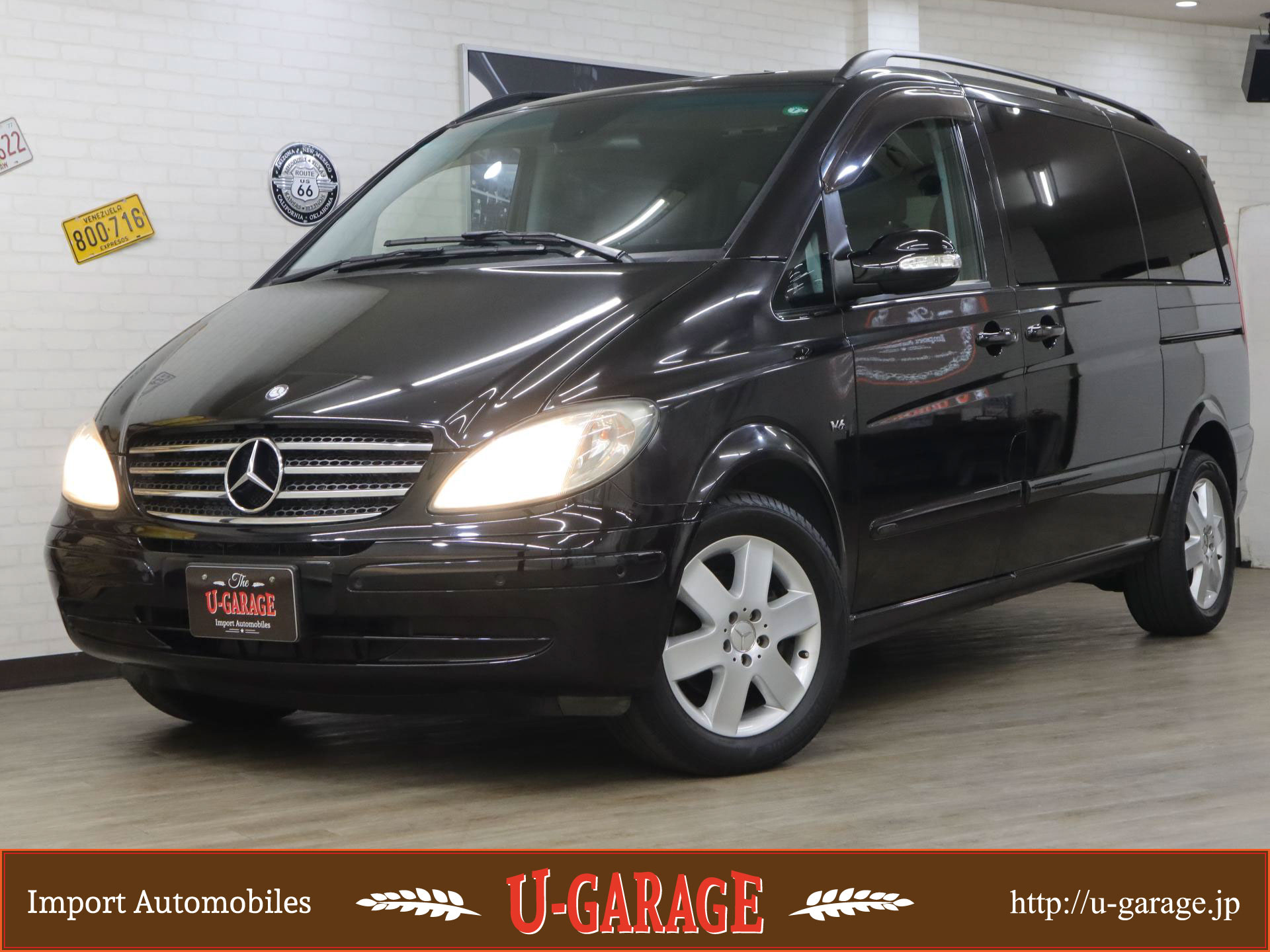 MB V350 Ambiente, Leather seat, Dual power sliding doors, PTS, Cruise Ctrl., 7-Seater, 30,400miles, Black, 2009y