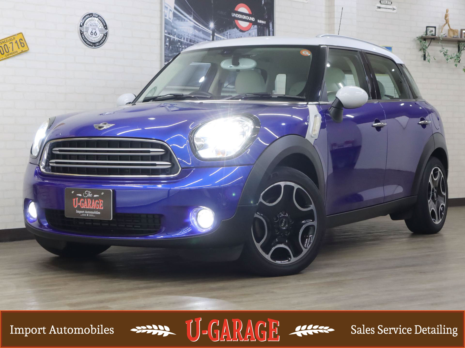BMW MINI Crossover Cooper D, 2.0L Diesel Turbo, Mint package, Push start, Op.17inch-AW, 23,300miles, Blue, 2014y