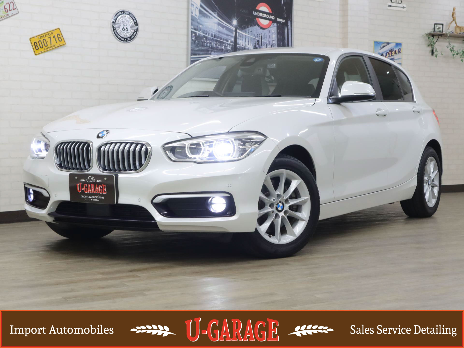 118d Style, 2.0L Diesel turbo, Wht/Blk Half leather, Intelligent safety, Touch panel navi, ACC, 21,100 miles, Pearl white, 2018y